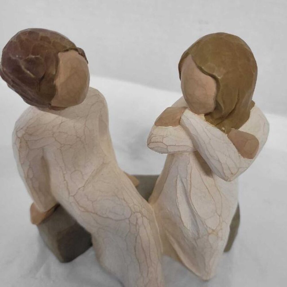 Willow Tree HEART AND SOUL Demdaco Resin Figurine Sisters, Friends Girls 2002